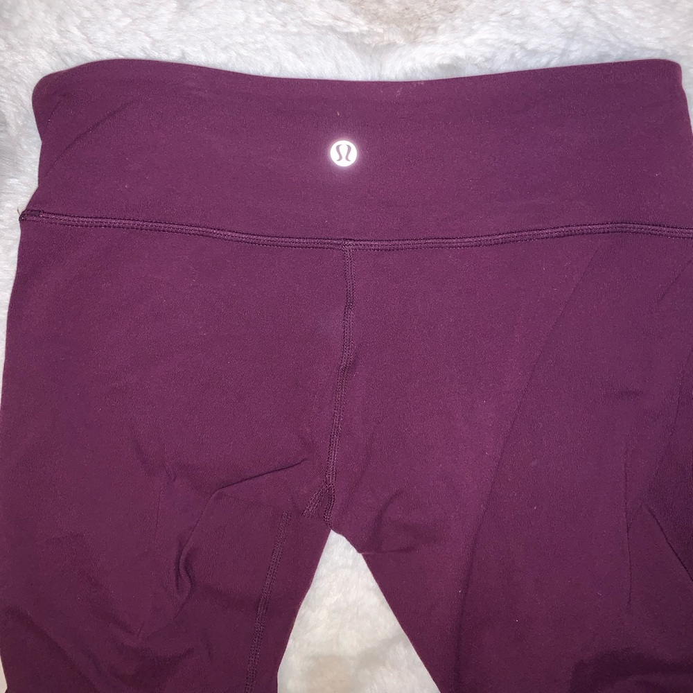 maroon lululemon leggings